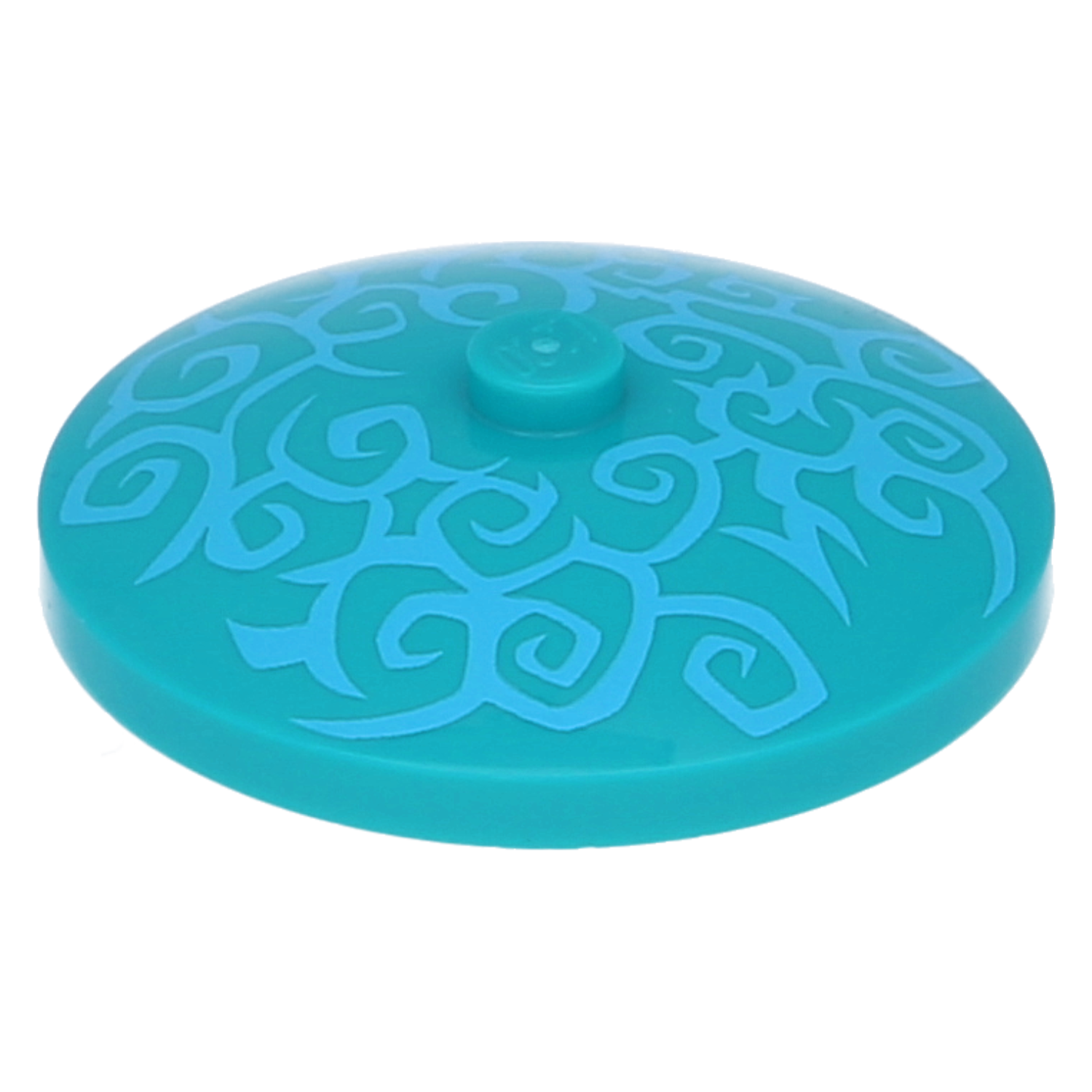 LEGO Satellite Dish/Radar - 4 x 4 with Sand Blue Swirls (Inverted)