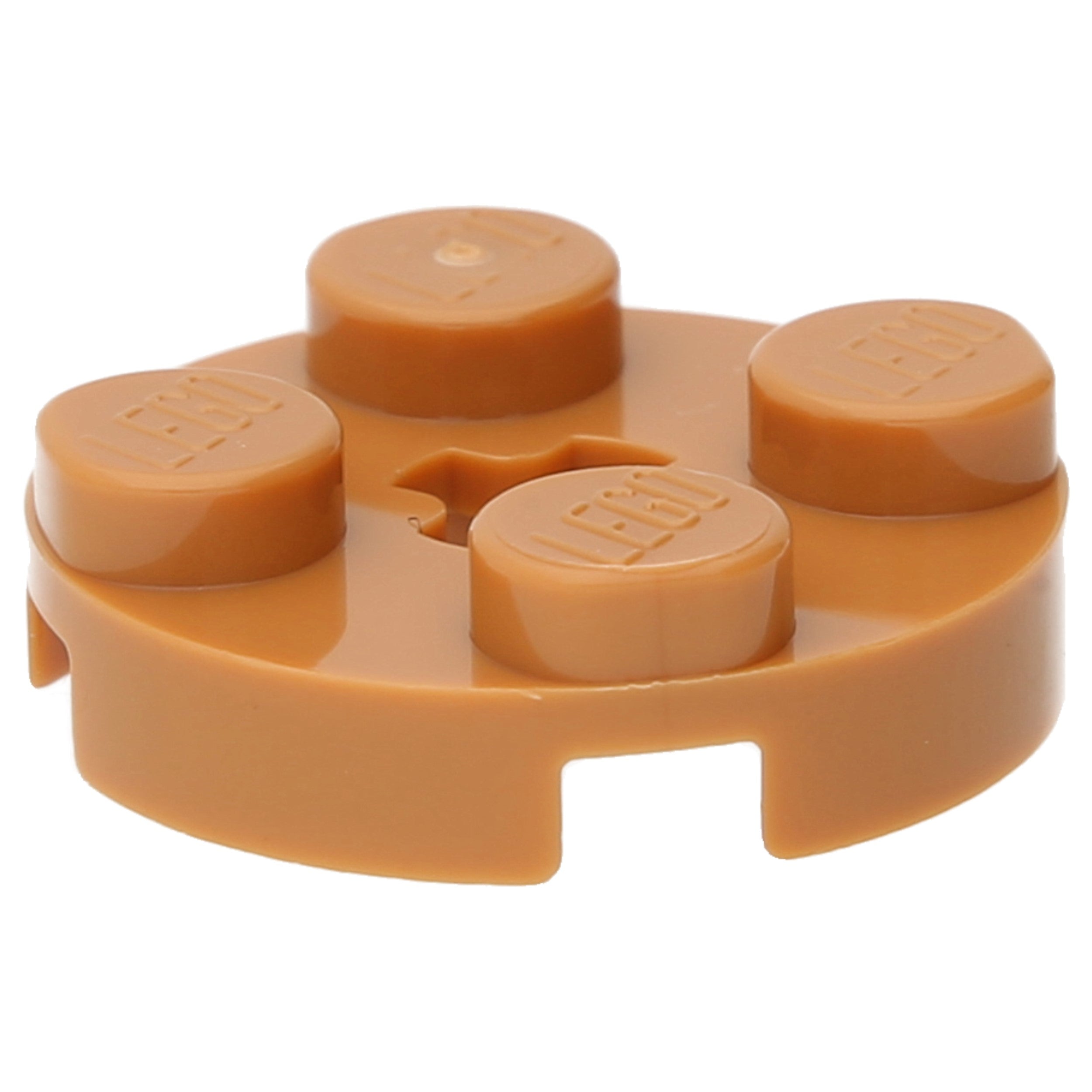 LEGO Plates (modified) - 2 x 2 with "+" axle hole (round)