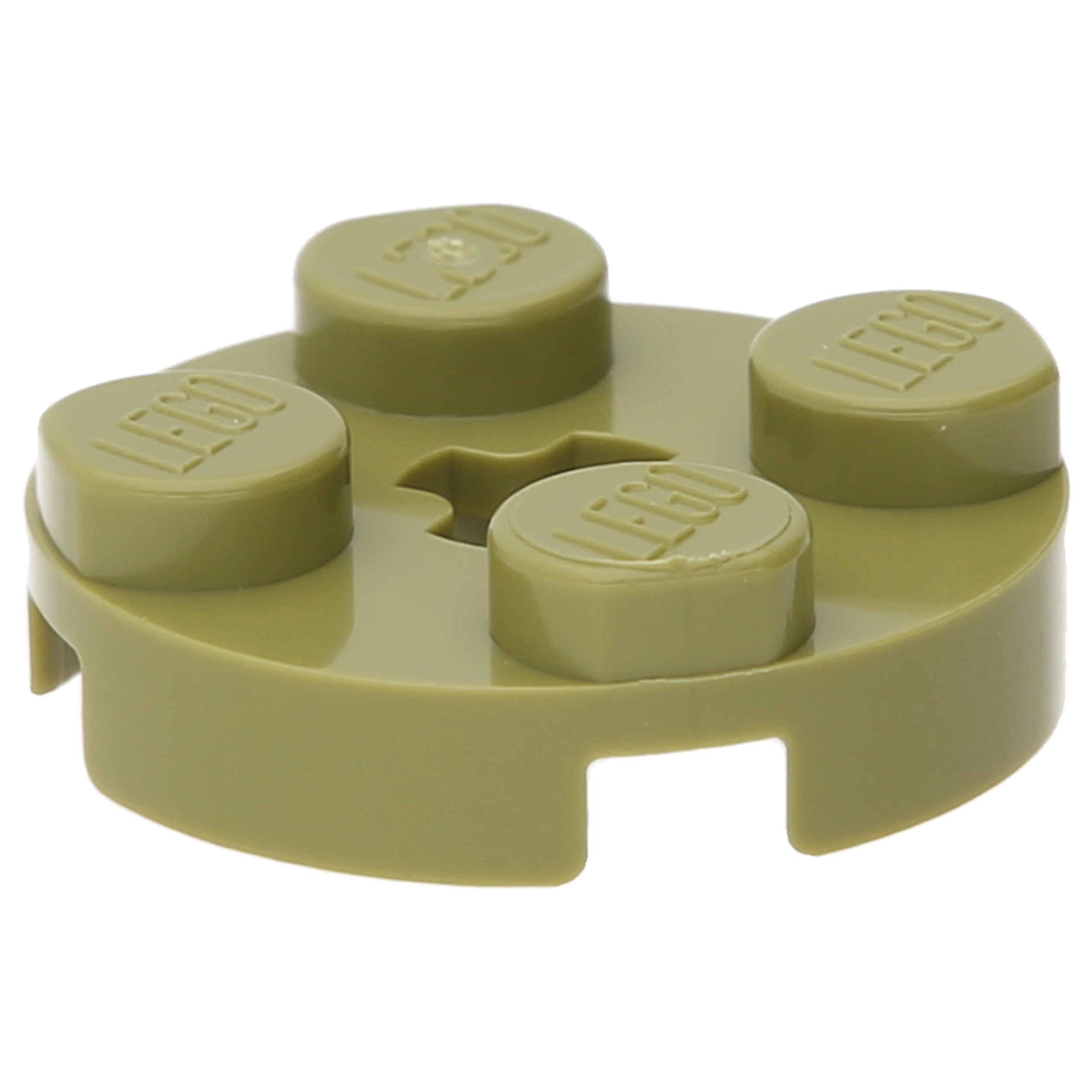 LEGO Plates (modified) - 2 x 2 with "+" axle hole (round)