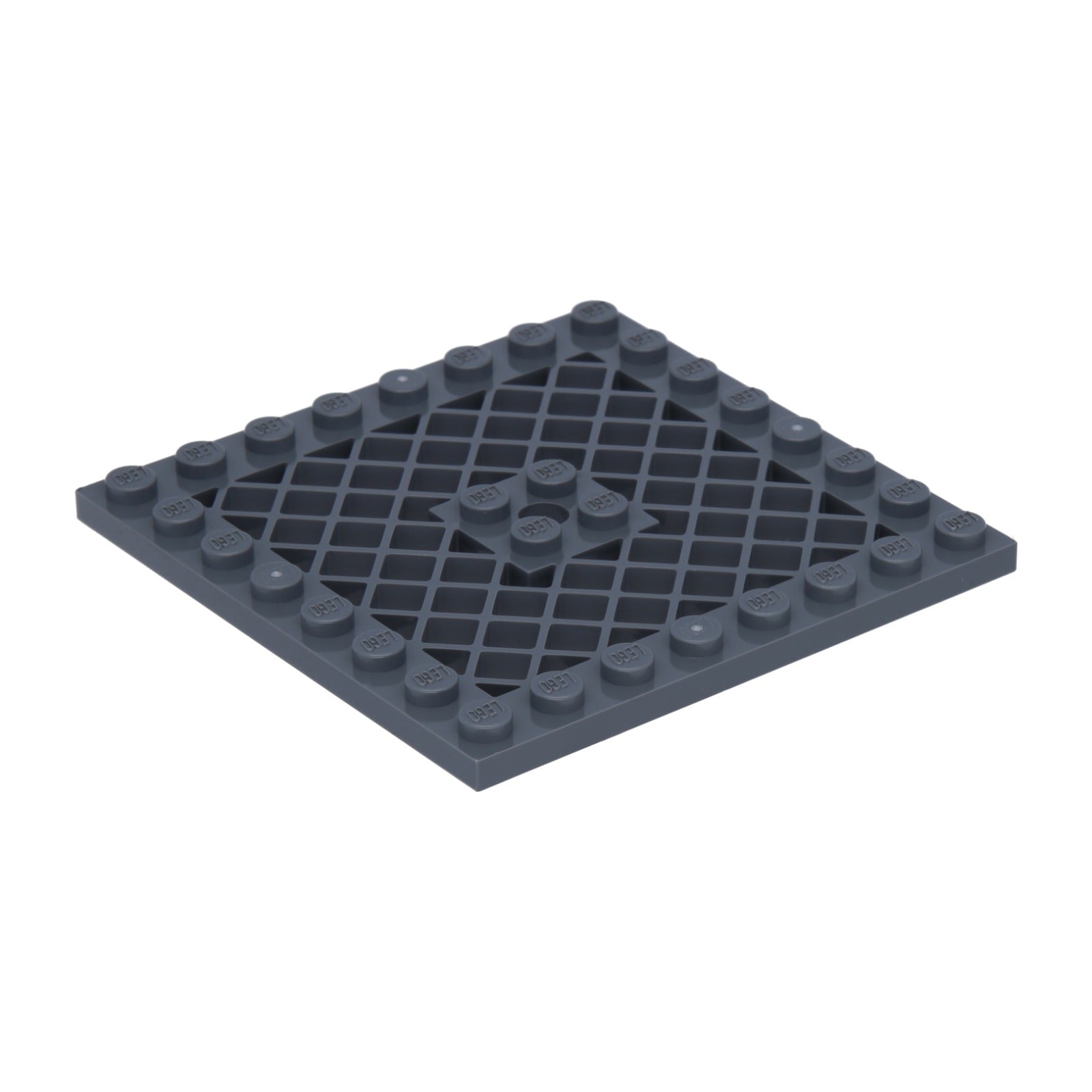 LEGO Platte modifiziert 8 x 8 mit Kühlergrill und Loch in der Mitte (4151b)