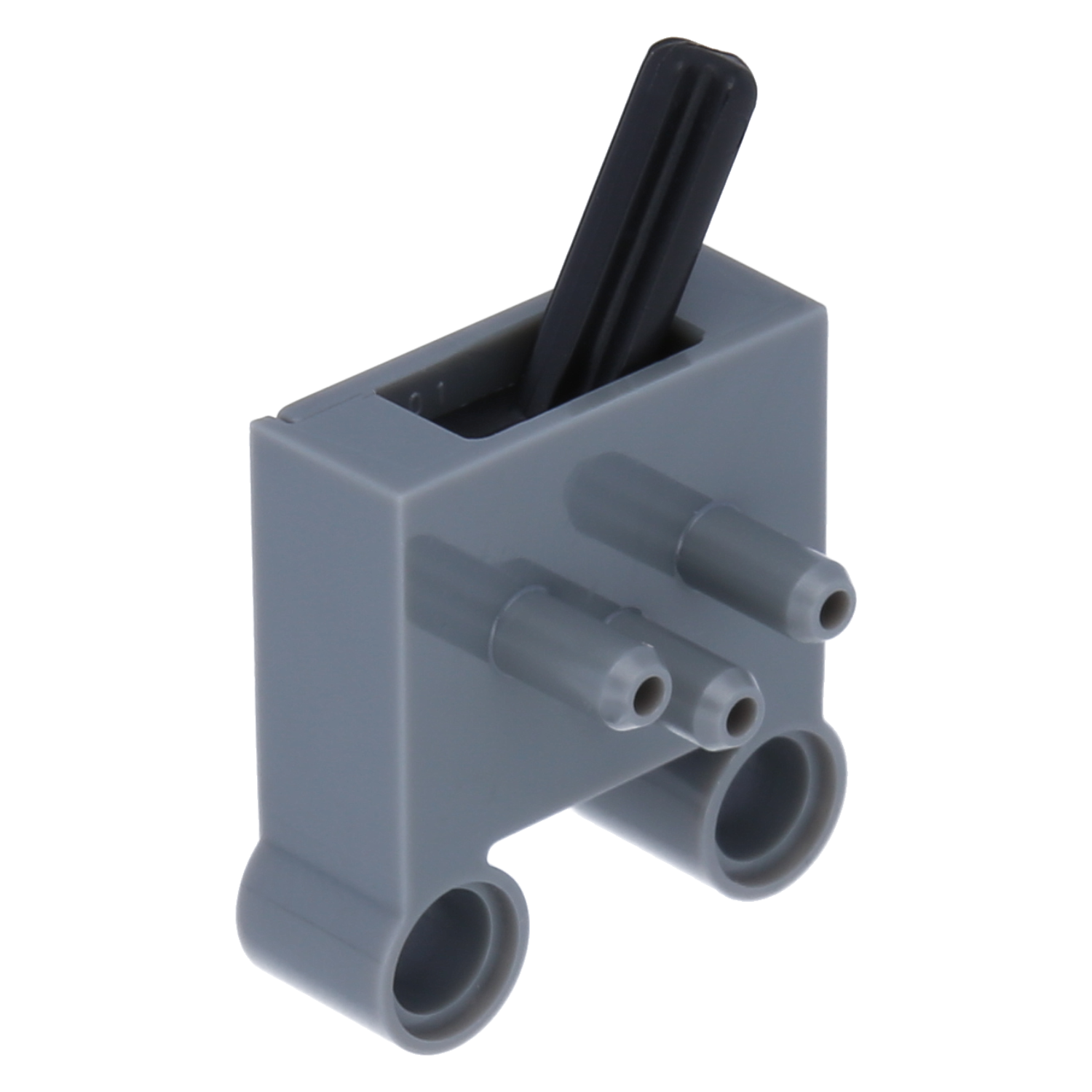 LEGO Technic Pneumatics - Pneumatic switch with pin openings (Dark Bluish Gray)