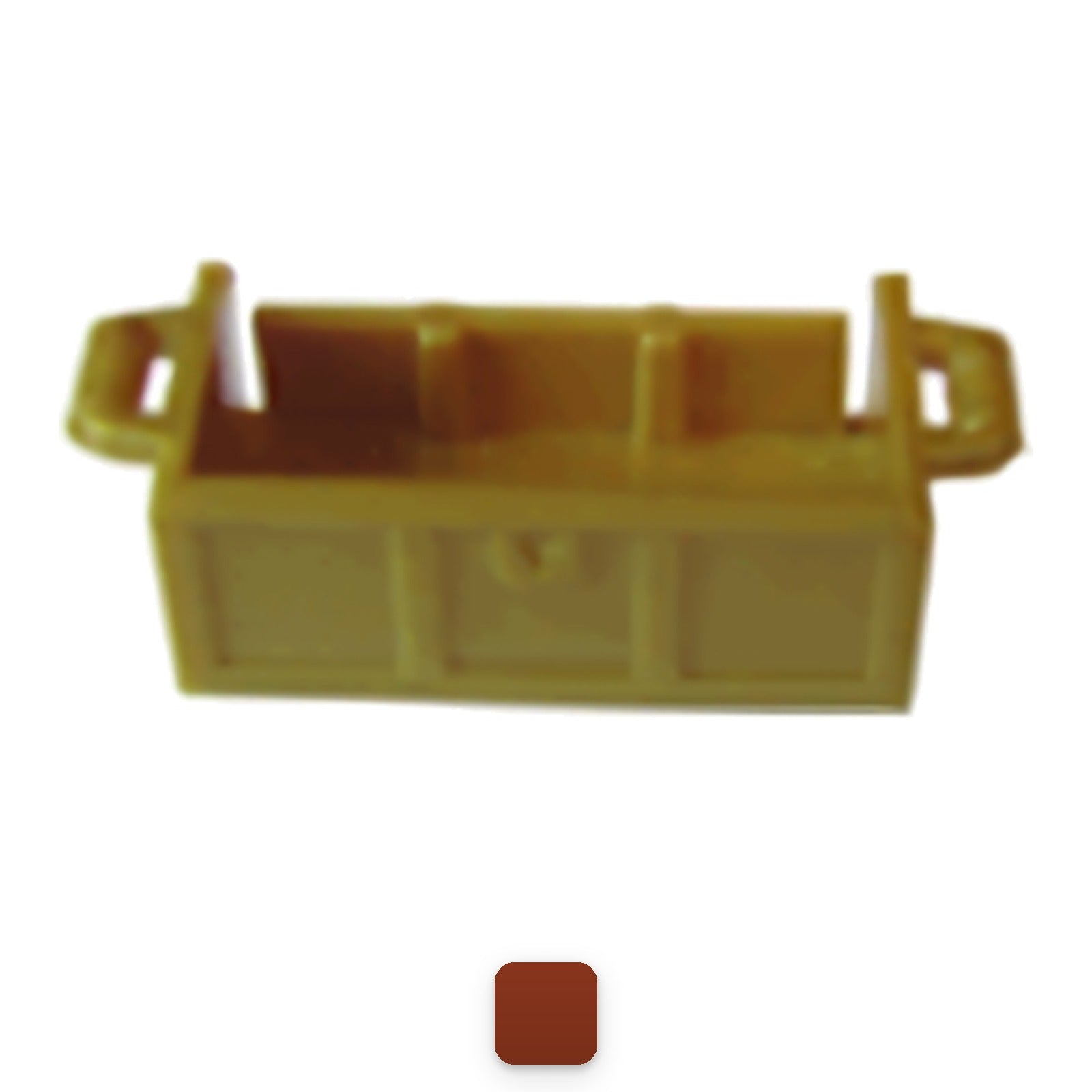LEGO containers - treasure chest with slots at the back and thick hinges