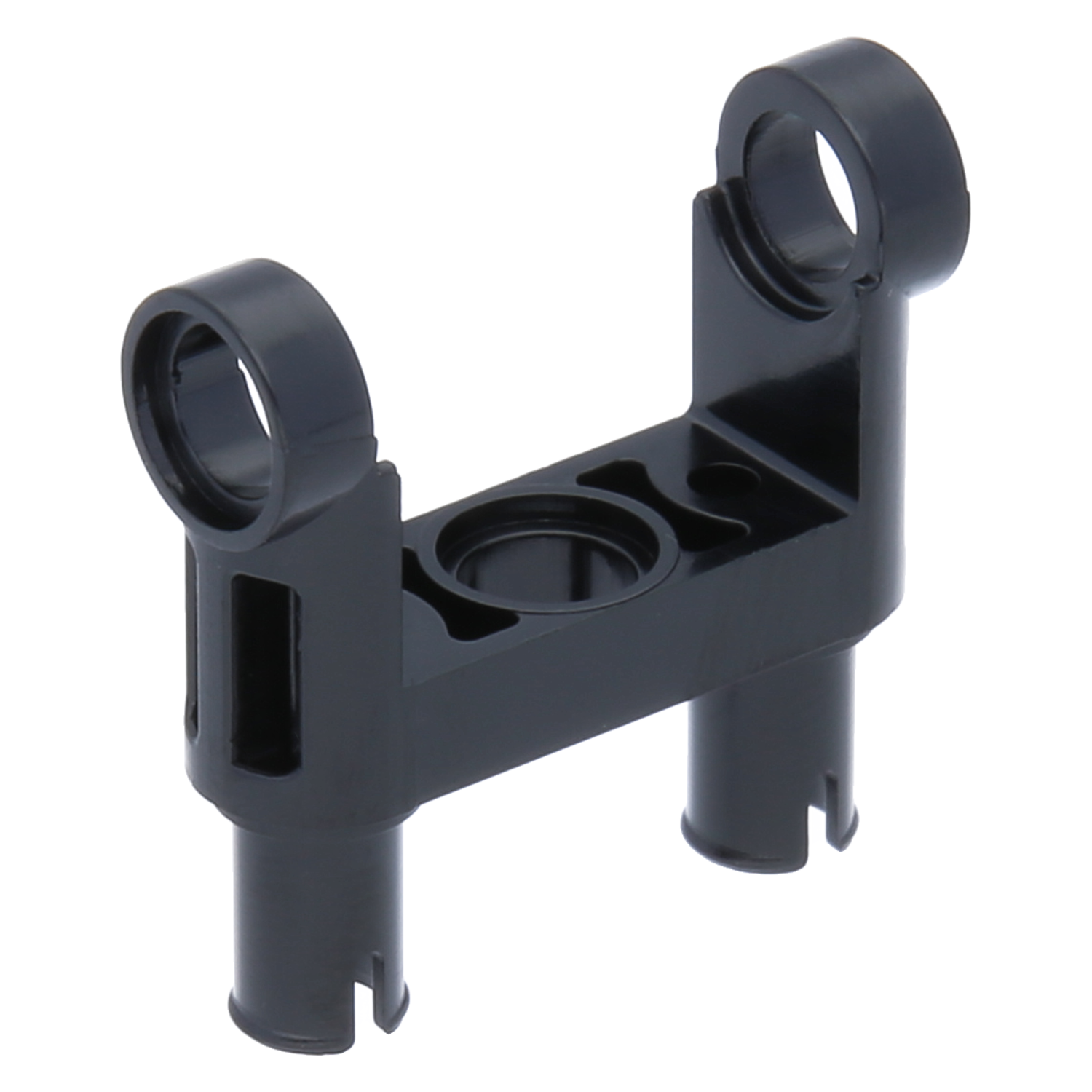 LEGO Technic connectors - deflection joint smooth with double with 2 pins (black)