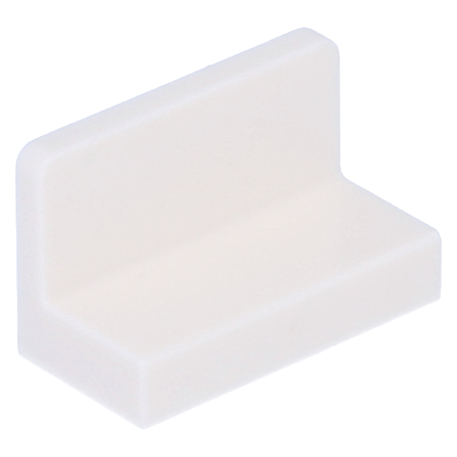 Lego plates (modified) - plate 1 x 2 x 1 with rounded corners