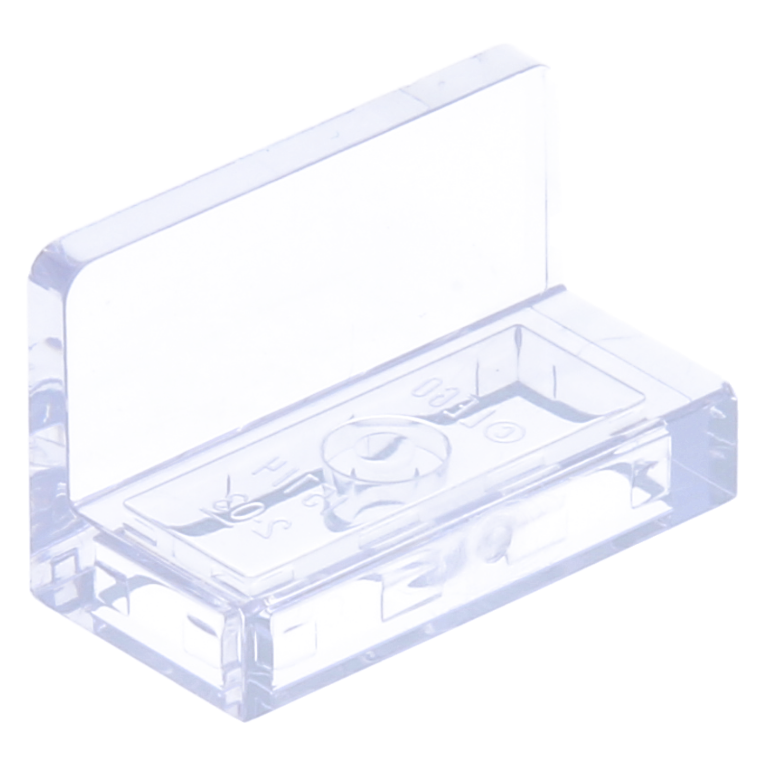 Lego plates (modified) - plate 1 x 2 x 1 with rounded corners
