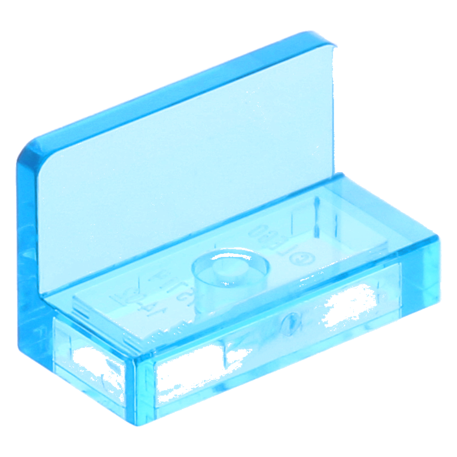 Lego plates (modified) - plate 1 x 2 x 1 with rounded corners