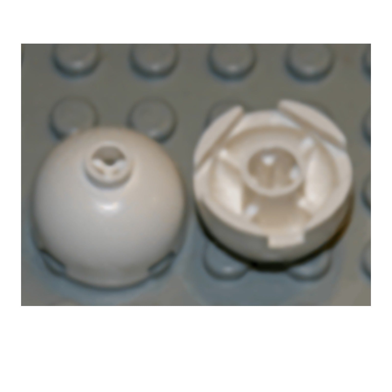 LEGO Bricks (modified) - 2 x 2 dome with X-axis holder