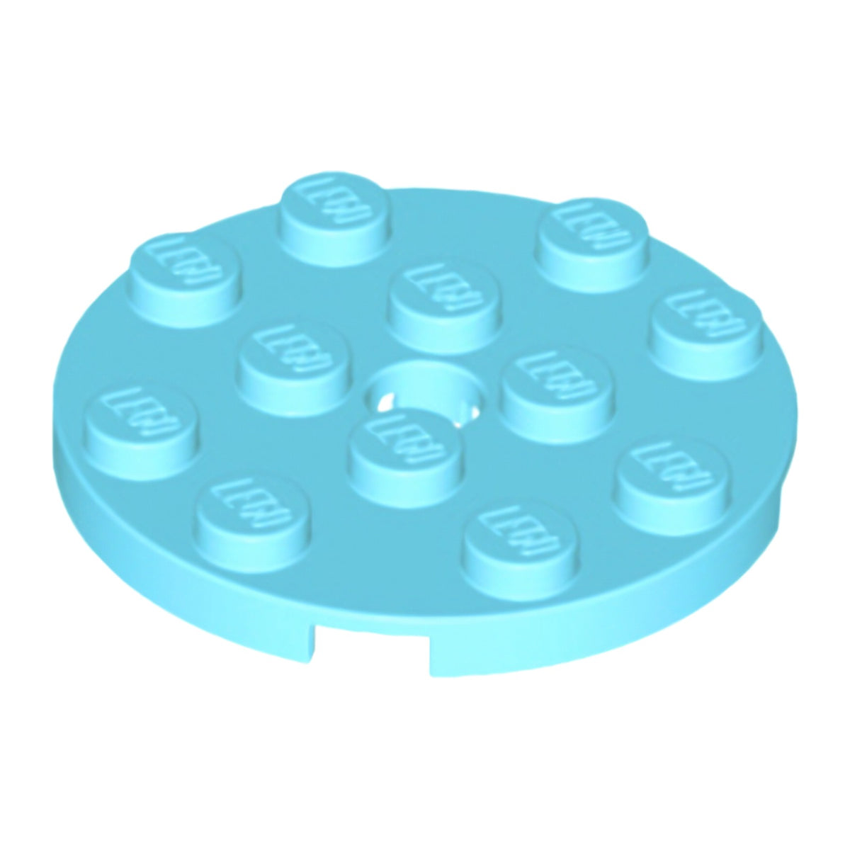 LEGO Plates (modified) - 4 x 4 with hole (round)
