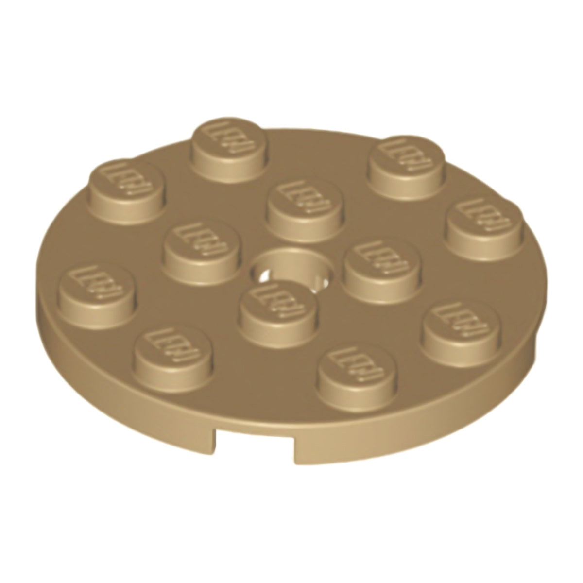 LEGO Plates (modified) - 4 x 4 with hole (round)