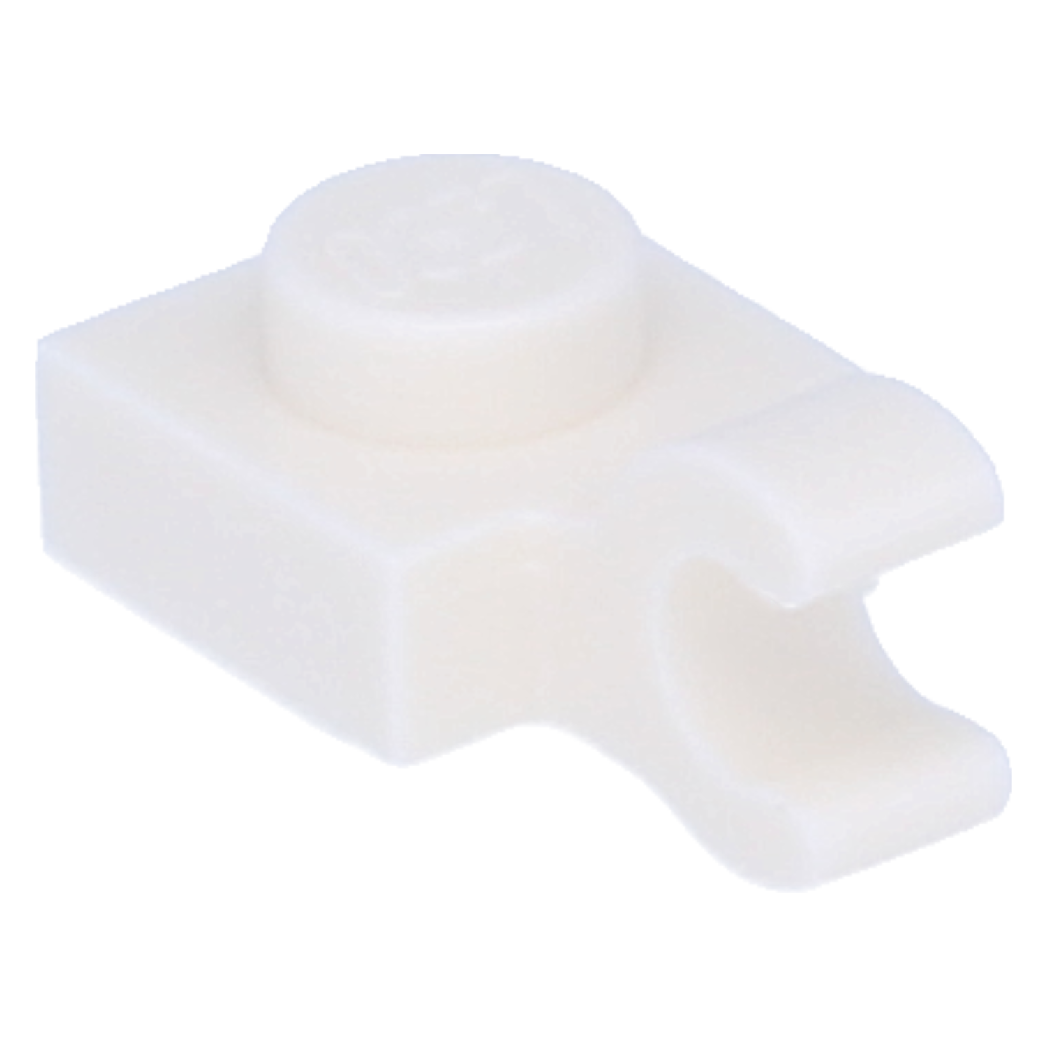 LEGO Plates (modified) - 1 x 1 with open O-clip (horizontal)