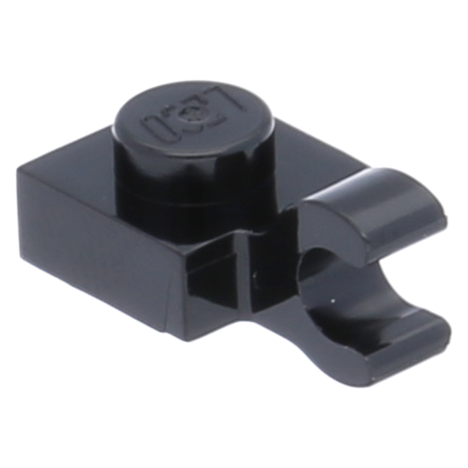 LEGO Plates (modified) - 1 x 1 with open O-clip (horizontal)