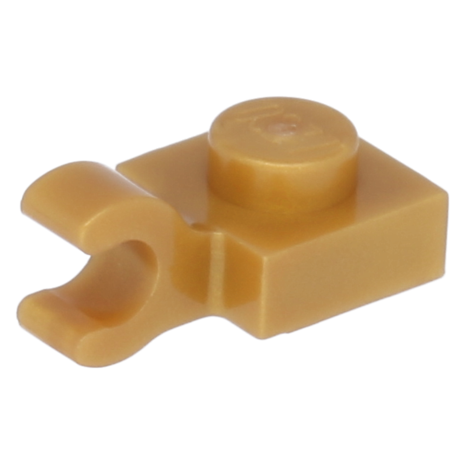LEGO Plates (modified) - 1 x 1 with open O-clip (horizontal)