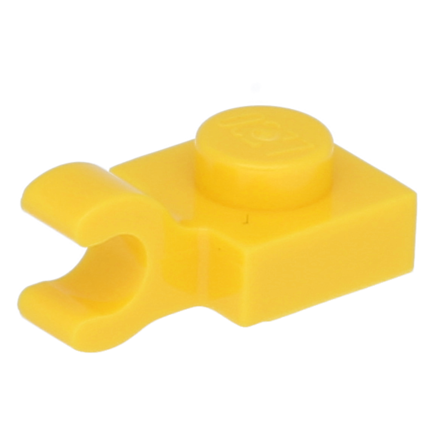 LEGO Plates (modified) - 1 x 1 with open O-clip (horizontal)
