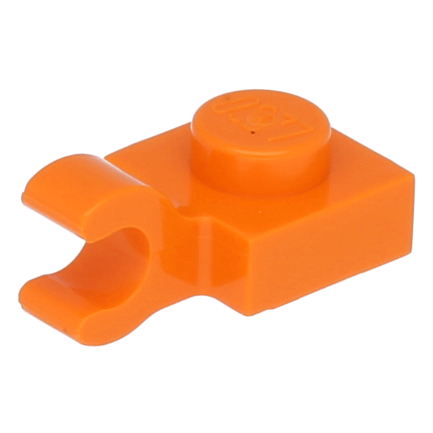 LEGO Plates (modified) - 1 x 1 with open O-clip (horizontal)