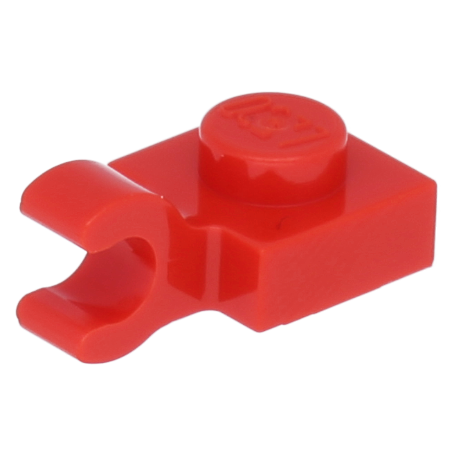LEGO Plates (modified) - 1 x 1 with open O-clip (horizontal)