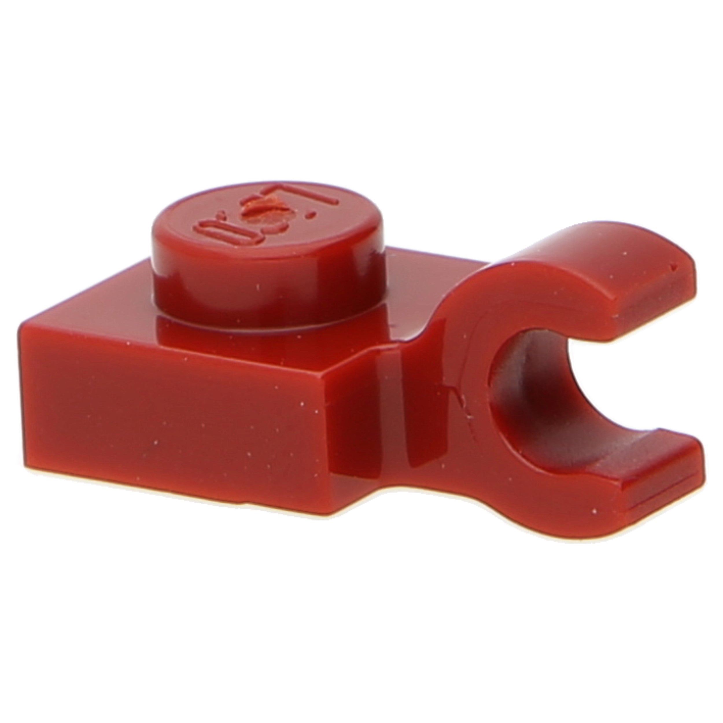 LEGO Plates (modified) - 1 x 1 with open O-clip (horizontal)