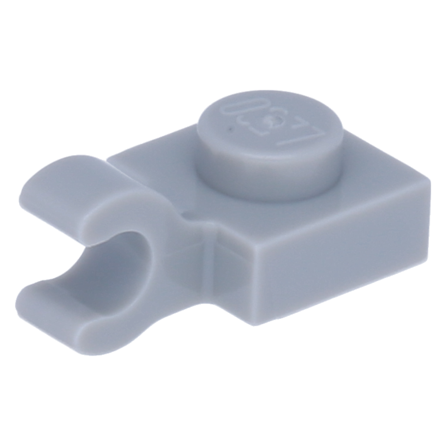 LEGO Plates (modified) - 1 x 1 with open O-clip (horizontal)