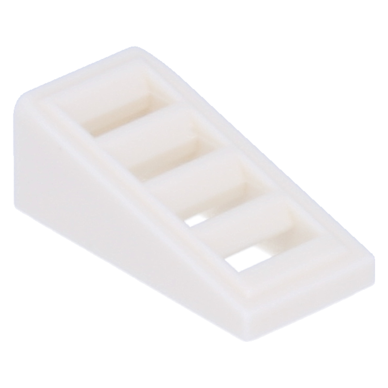 LEGO roof stones (modified) - sloping 18 degrees, 2 x 1 x 2/3 with grating