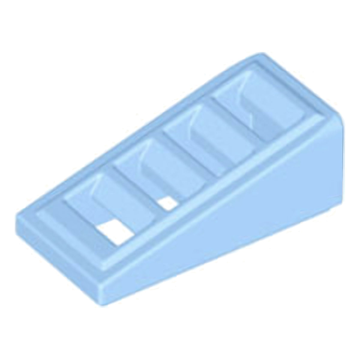 LEGO Slopes (modified) - Slanted 18 degrees, 2 x 1 x 2/3 with grid