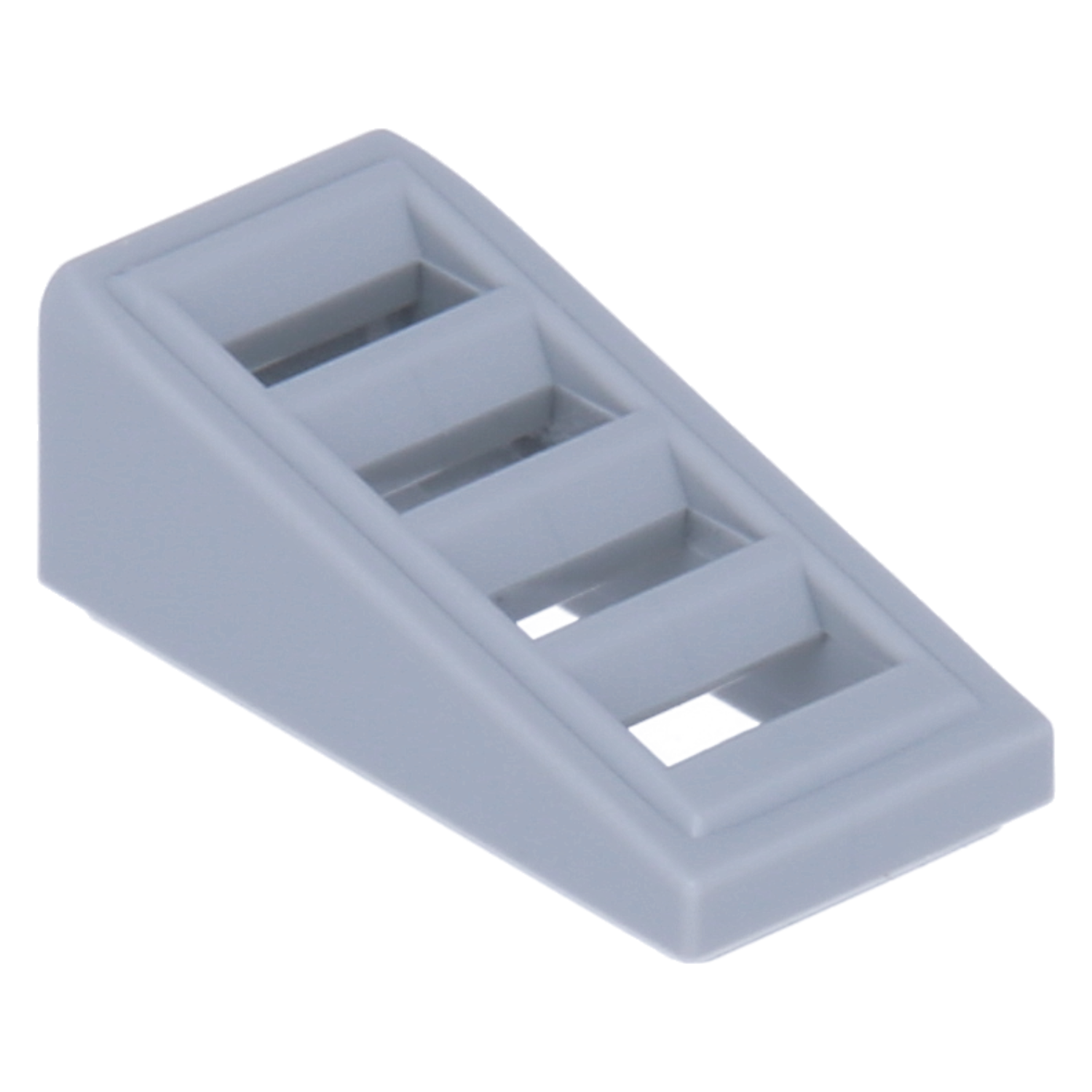 LEGO roof stones (modified) - sloping 18 degrees, 2 x 1 x 2/3 with grating