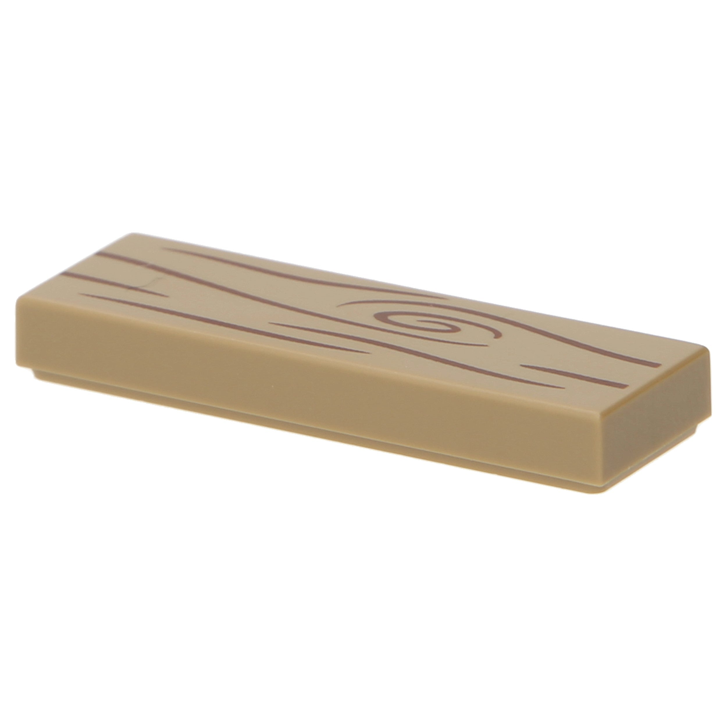 LEGO tiles (printed) - 1 x 3 with "wood grain" print