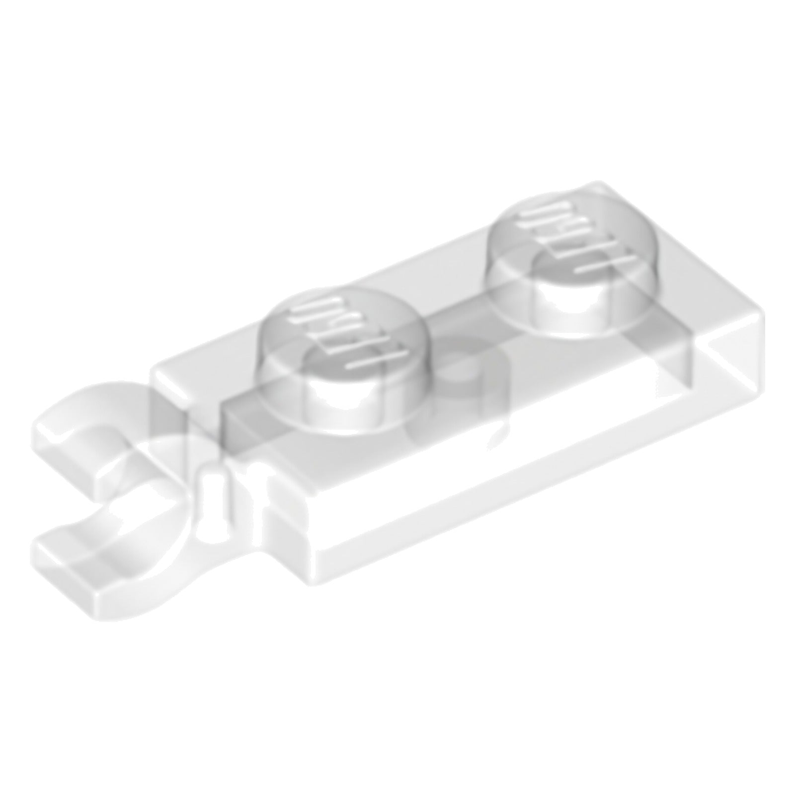 LEGO Plates (modified) - 1 x 2 with horizontal clip