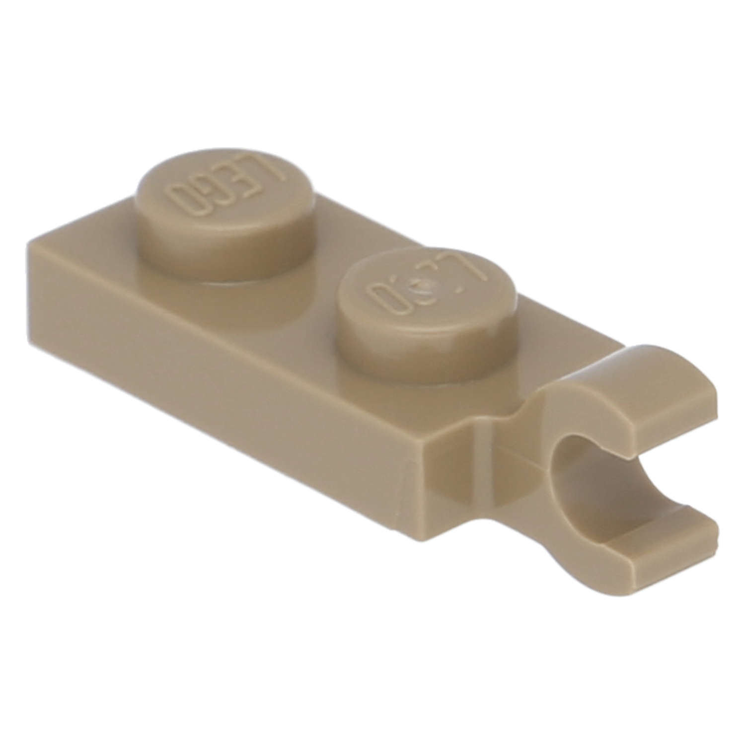 LEGO Plates (modified) - 1 x 2 with horizontal clip
