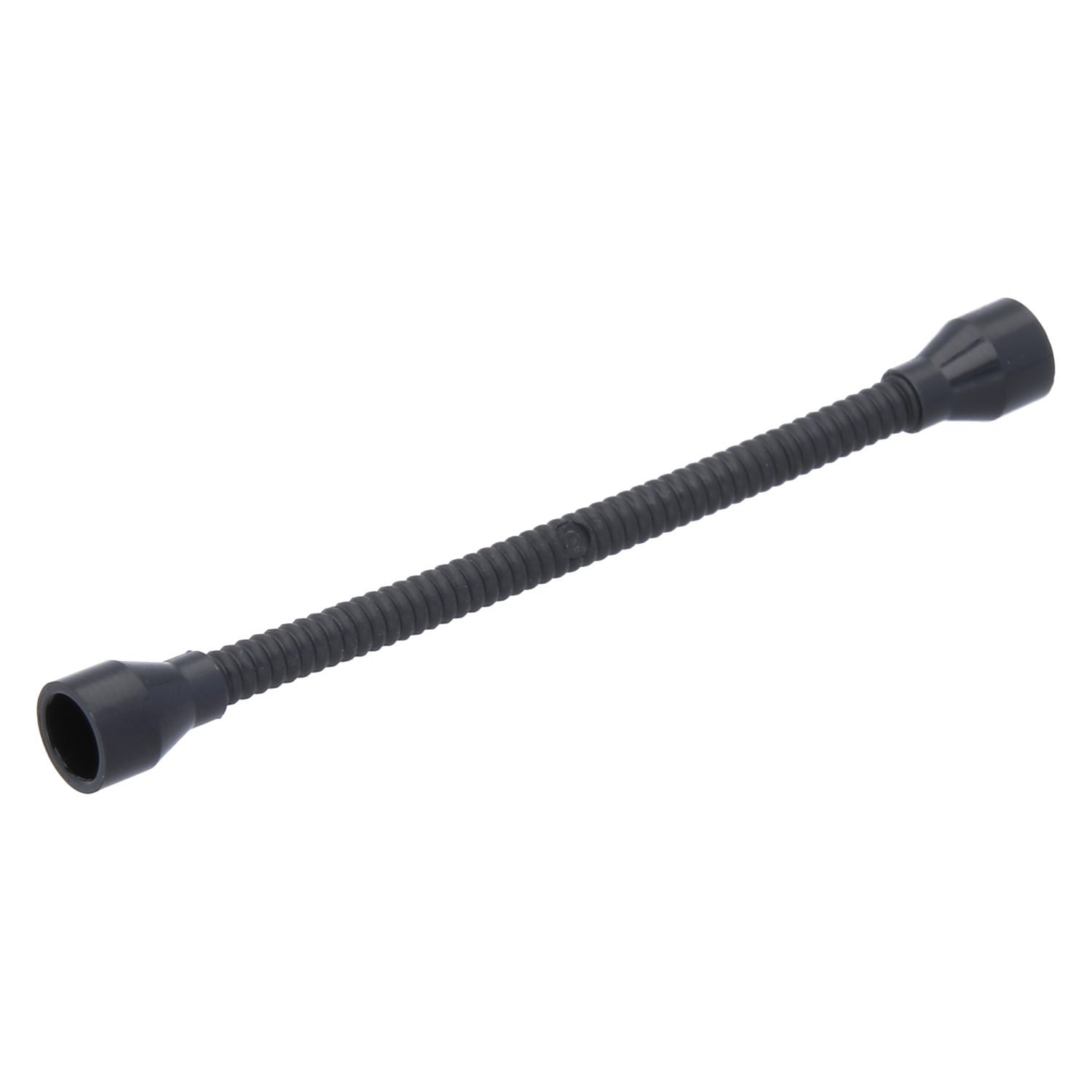 LEGO Technic hoses - 8.5L flexible with tab-less ends (ends not removable, black)
