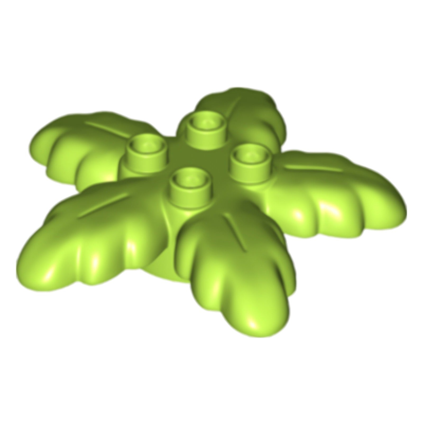 LEGO Duplo, Pflanze Palme Baum Blätter klein 6 x 6 mit 4 oben Noppen (84193)