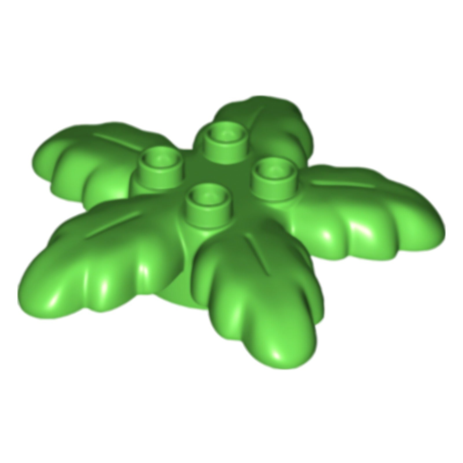 LEGO Duplo, Pflanze Palme Baum Blätter klein 6 x 6 mit 4 oben Noppen (84193)