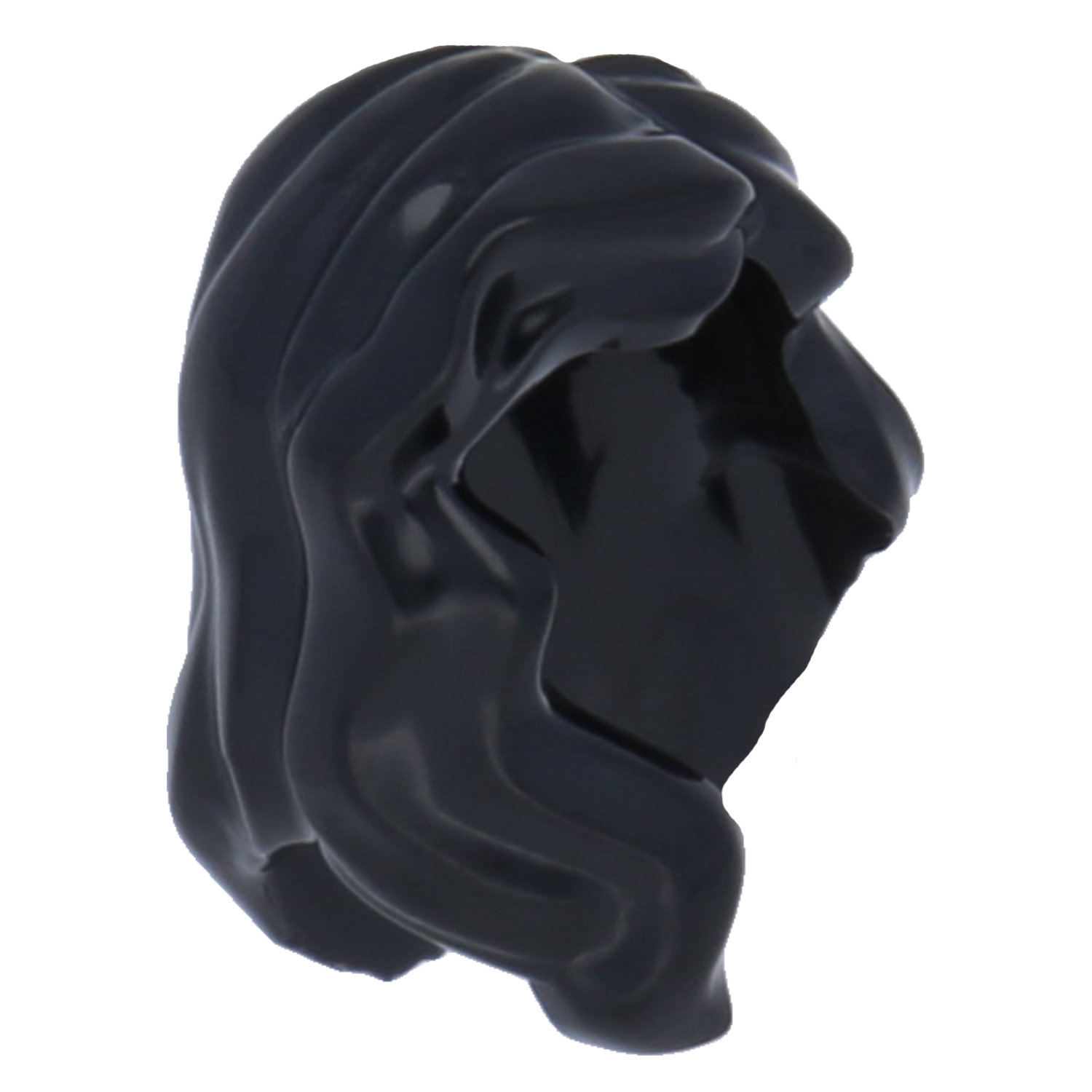 LEGO Minifigures Hair - Medium length and covering right shoulder
