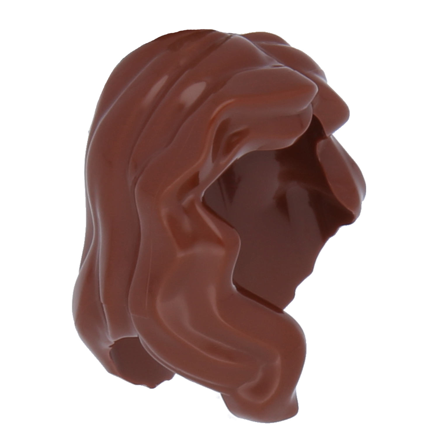 LEGO Minifigures Hair - Medium length and covering right shoulder