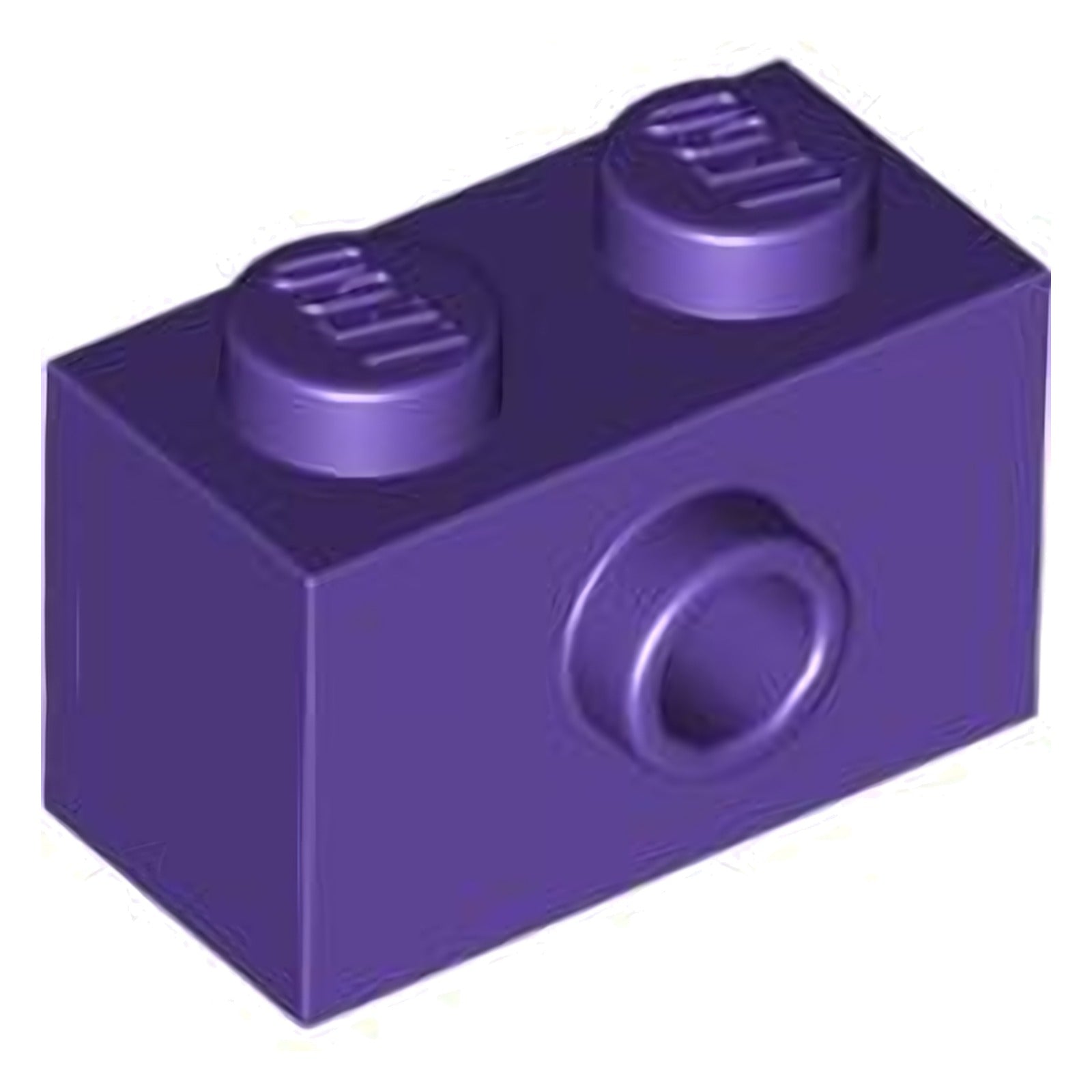 LEGO Stein modifiziert 1 x 2 mit Noppe auf Seite (86876) – Farbe wählbar