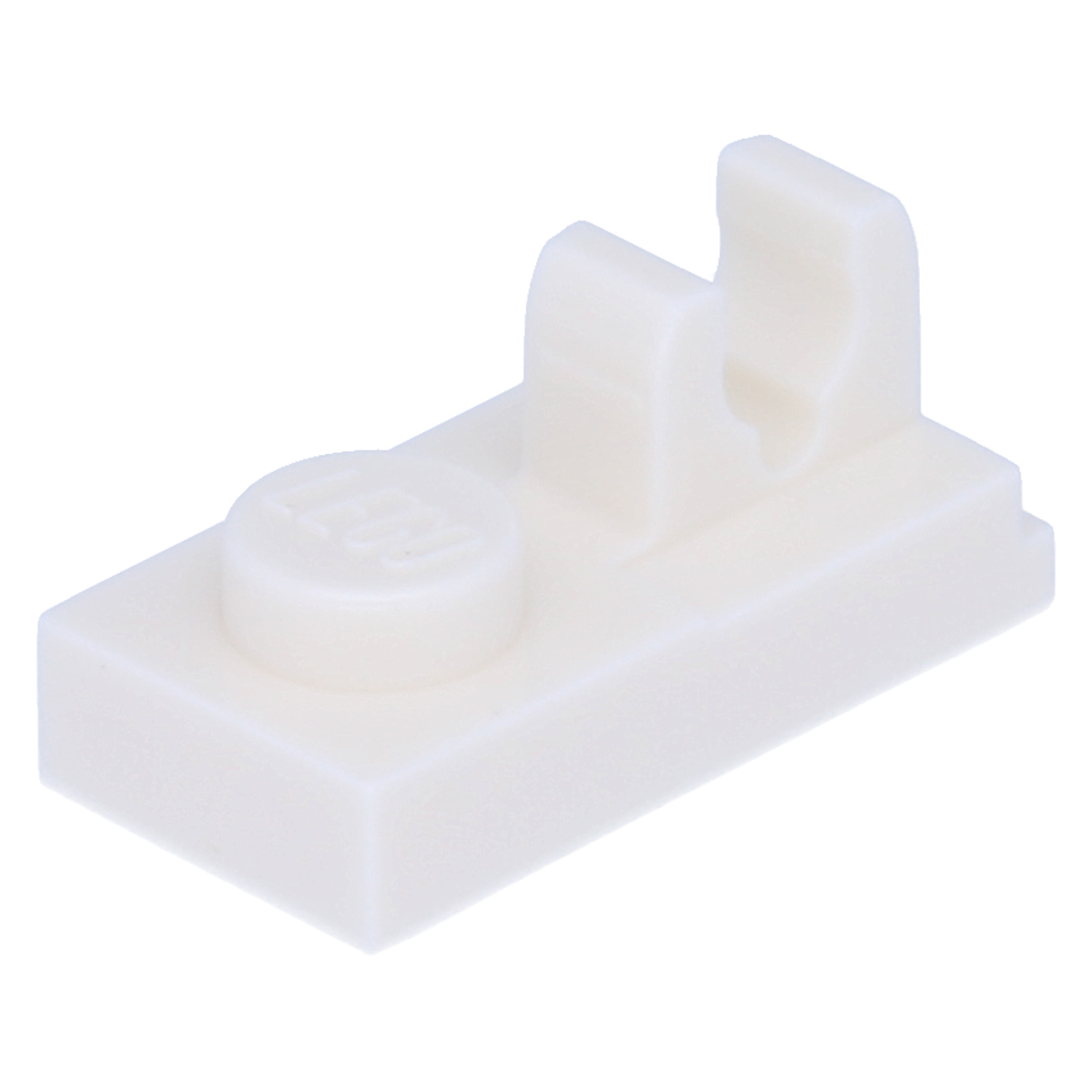 Lego plates (modified) - 1 x 2 with clip above