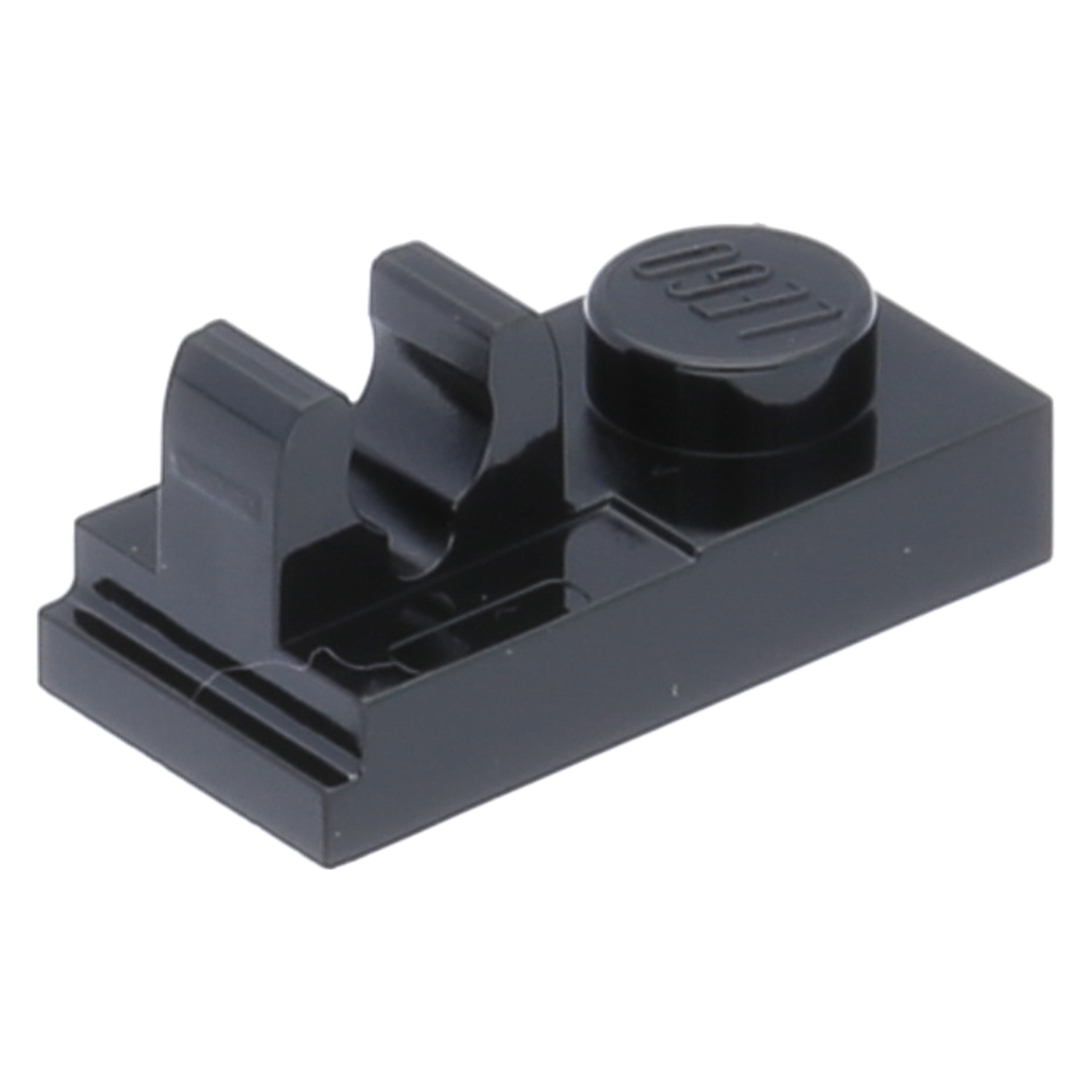 Lego plates (modified) - 1 x 2 with clip above