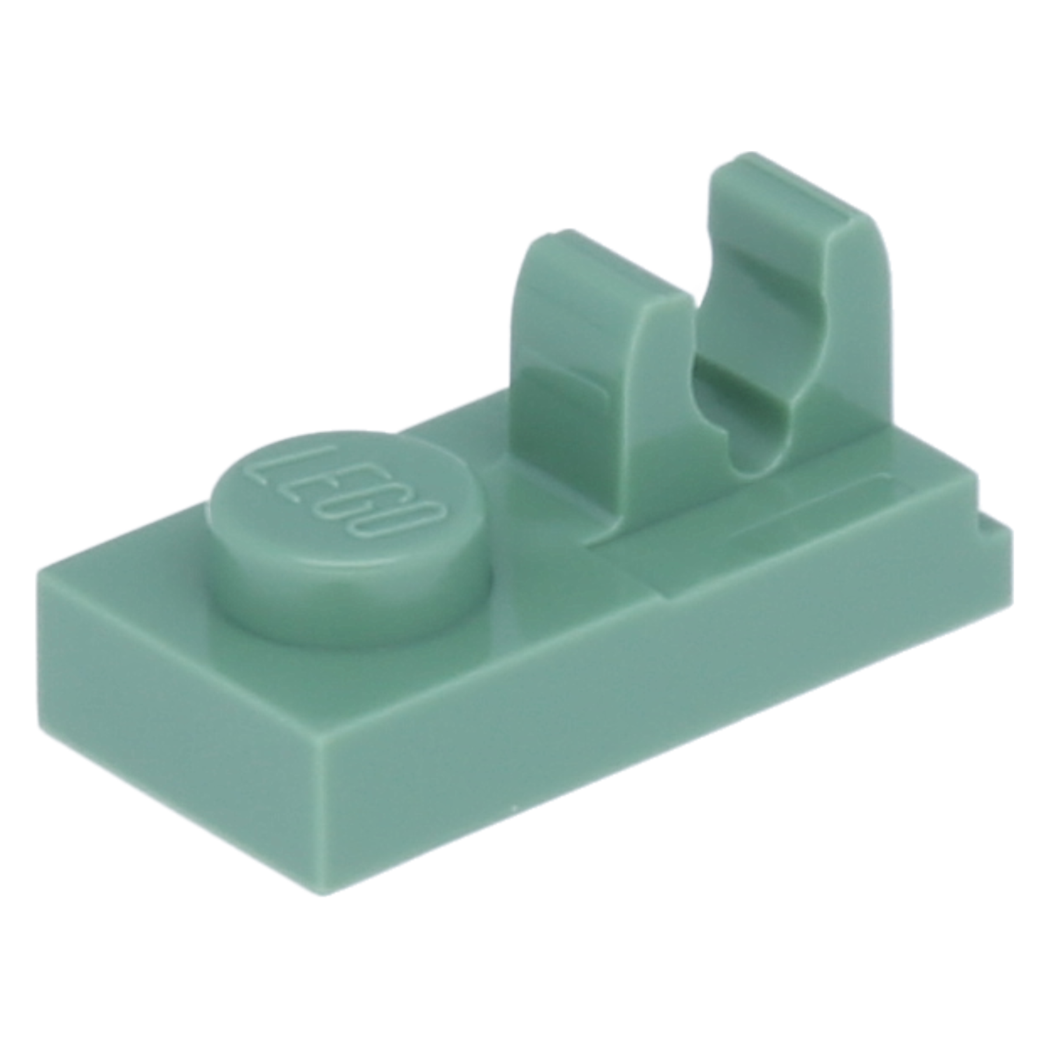 Lego plates (modified) - 1 x 2 with clip above
