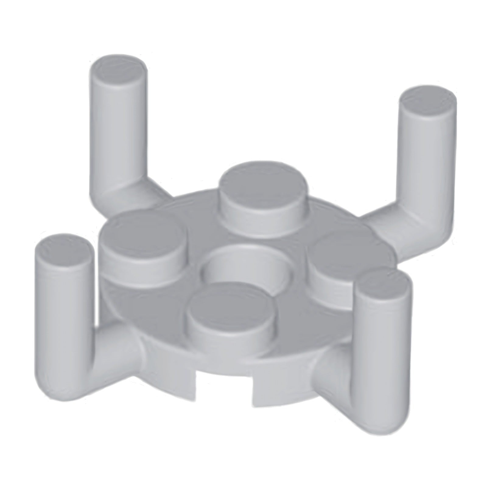 LEGO Rundplatte 2 x 2 mit Pinloch und 4 Arme Up (98284) – Farbe wählbar