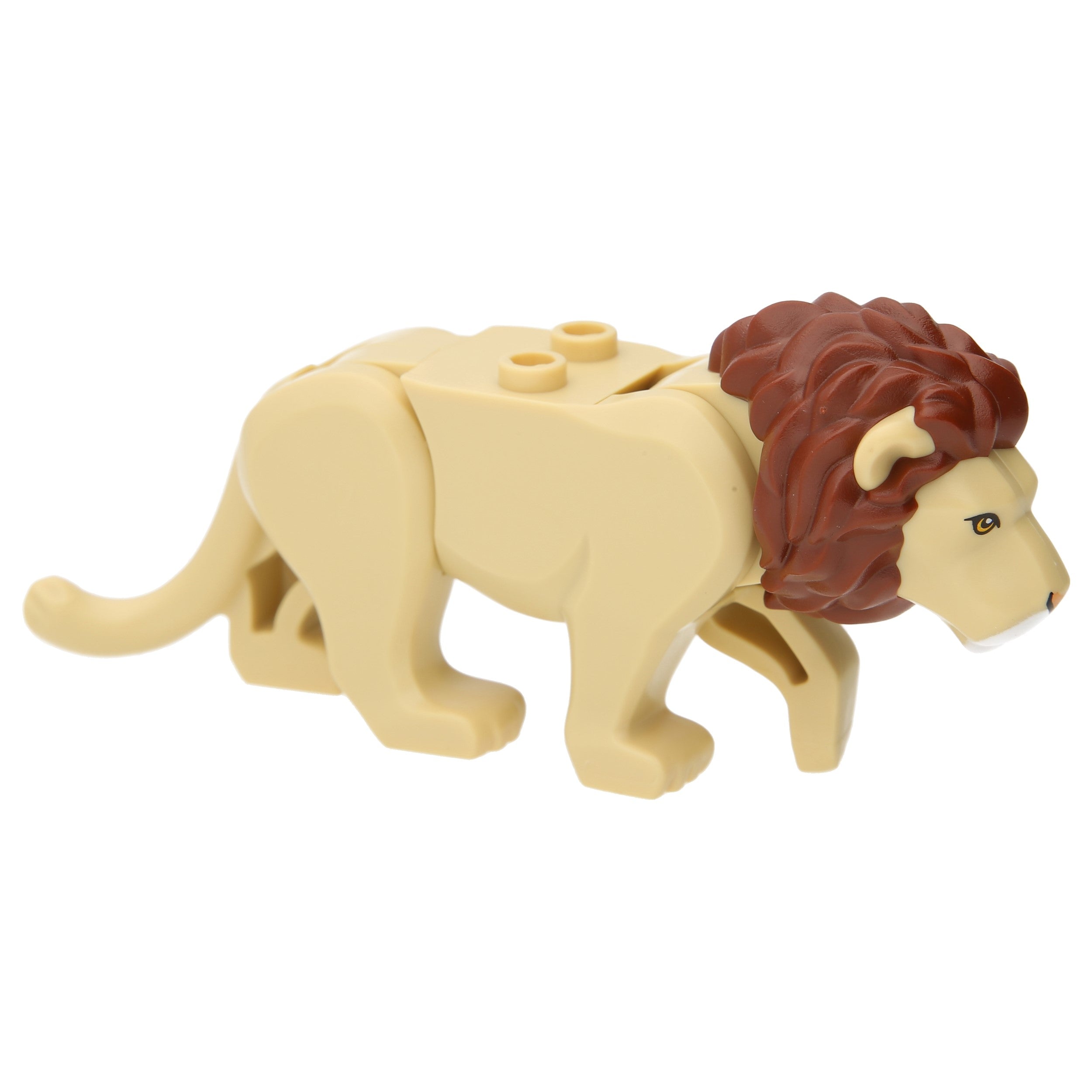 LEGO Katzen - Löwe mit rotbrauner Mähne (Beige)
