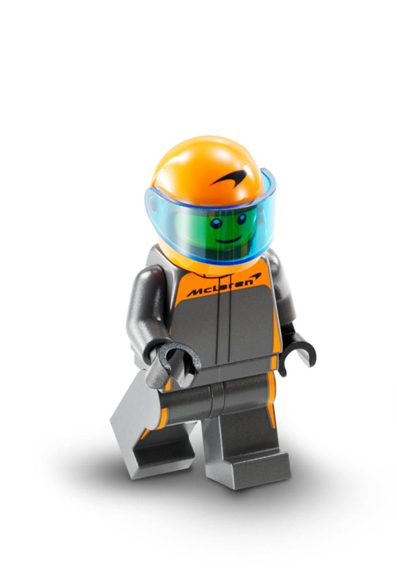 LEGO Minifigur McLaren Formula 1 Driver – Speed Champions (sc112) – neu