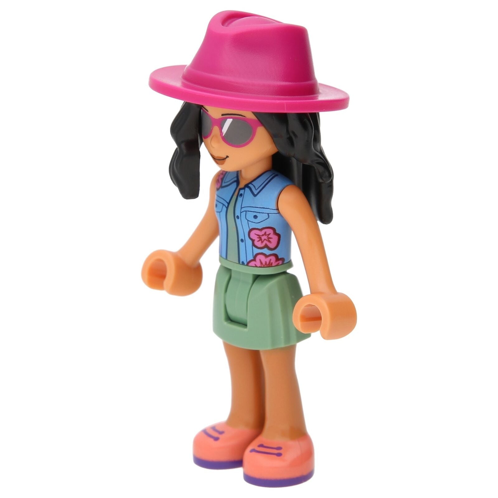 LEGO Minifigur Friends Savannah mit Sonnenbrille, sandgrünem Rock (frnd0488)