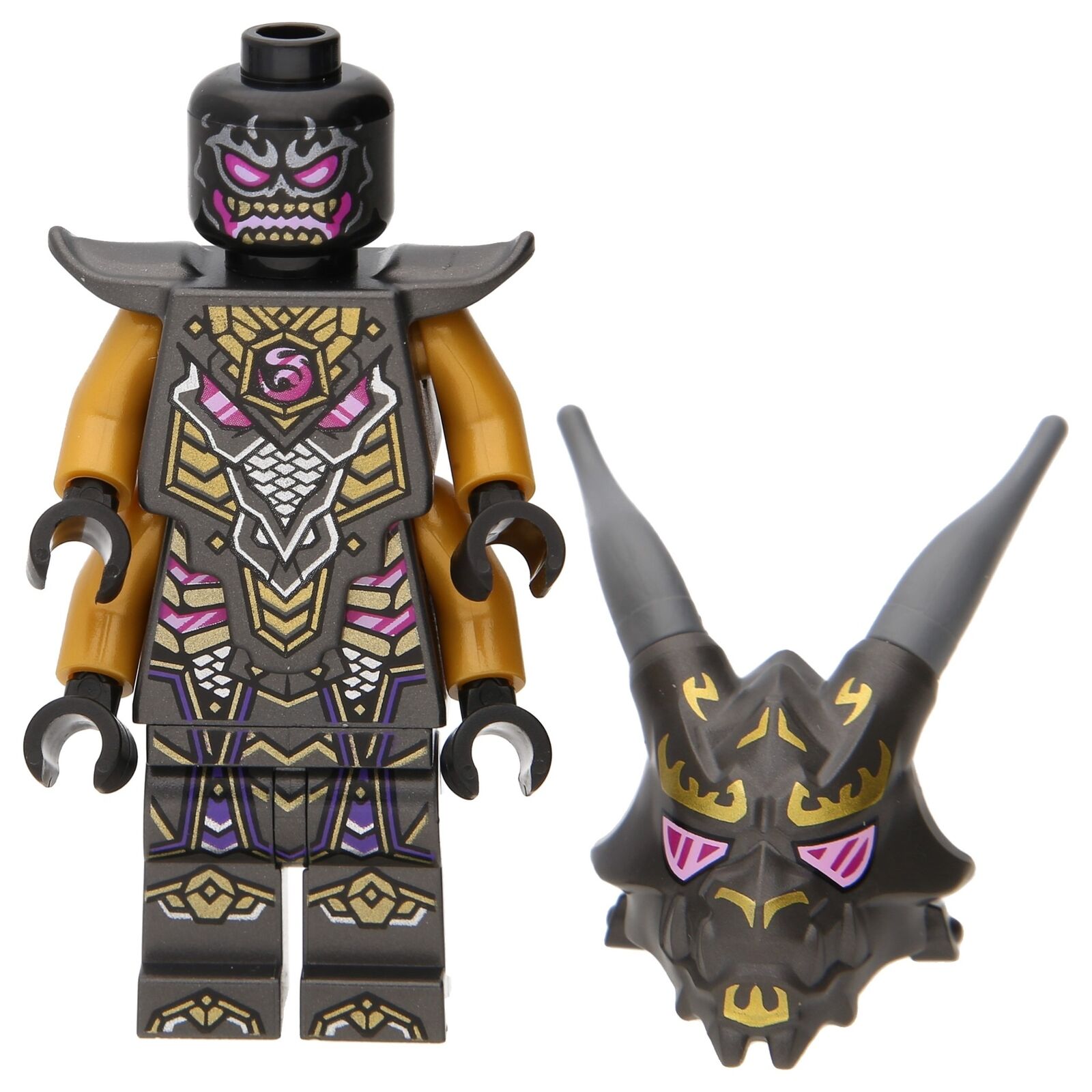 LEGO Minifigur Ninjago Crystal King mit Rüstung, doppeltem Körper, 4 (njo0766)