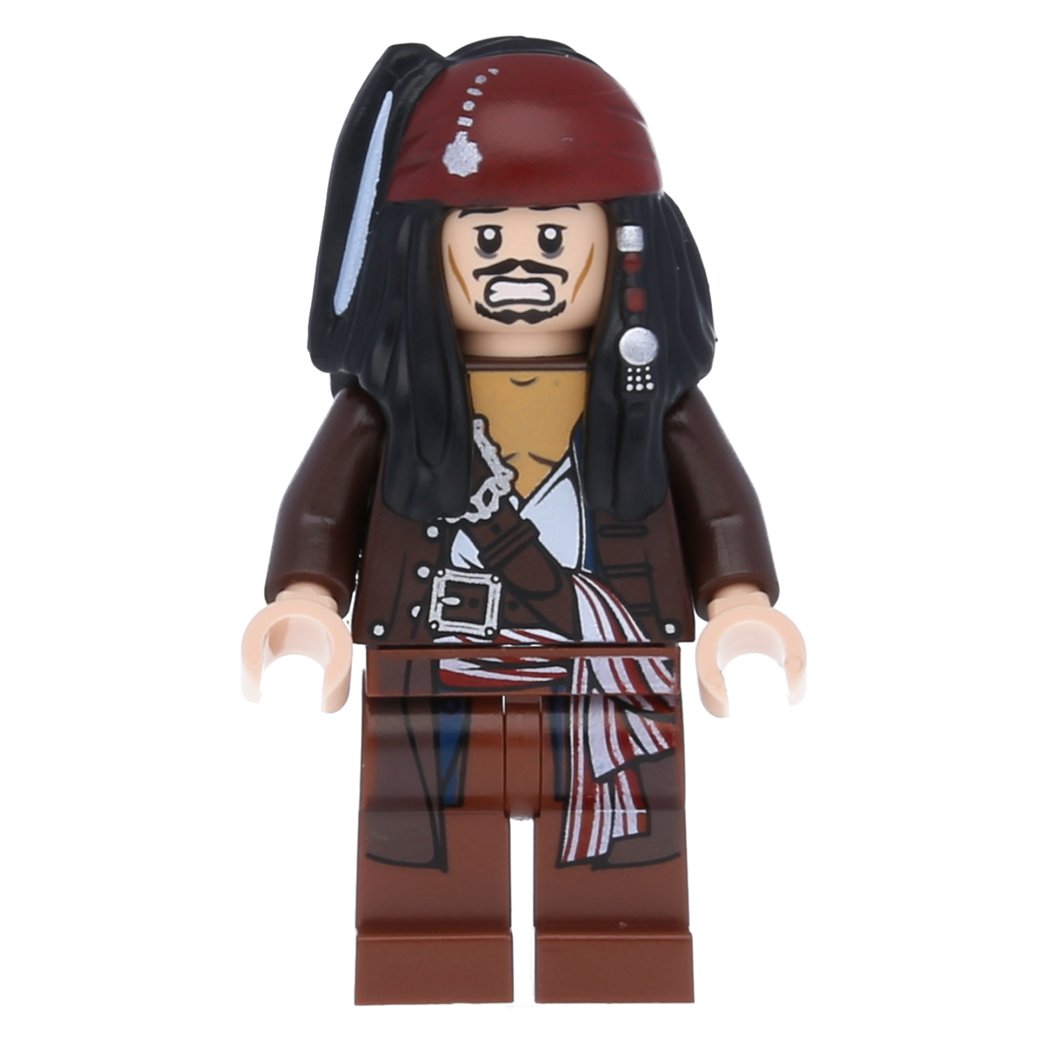 LEGO Pirates of the Caribbean Minifigure - Captain Jack Sparrow (brown jacket)