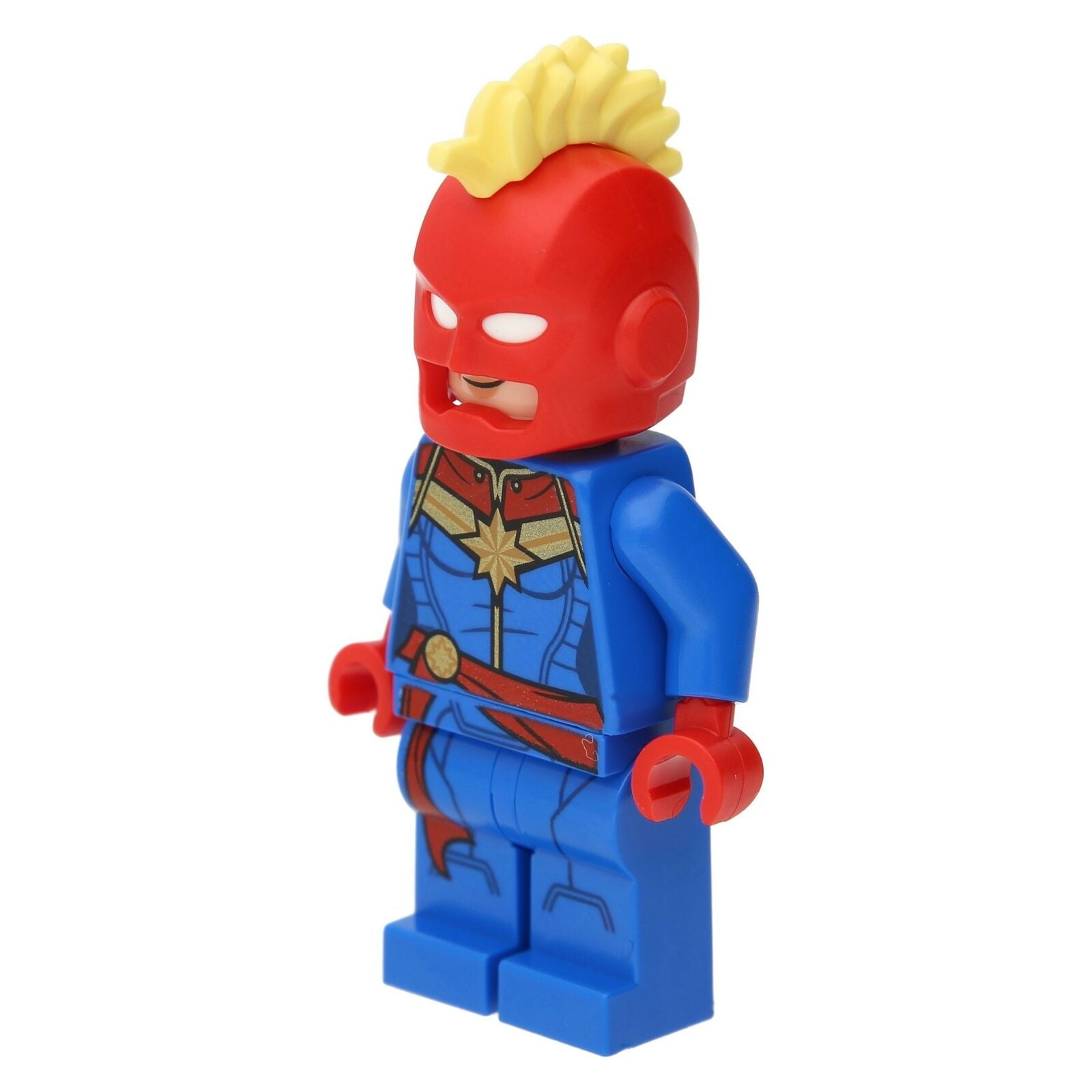 LEGO Superhelden Minifigur - Captain Marvel mit Helm
