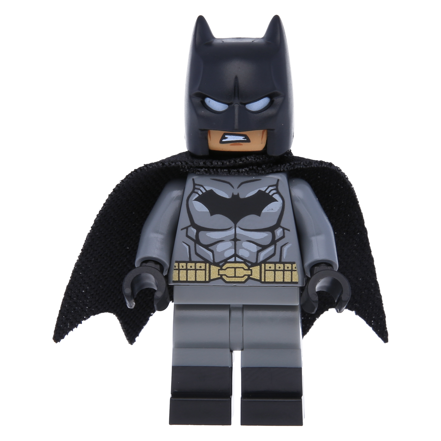 LEGO Superhero Minifigure - Batman (dark gray suit with gold belt)