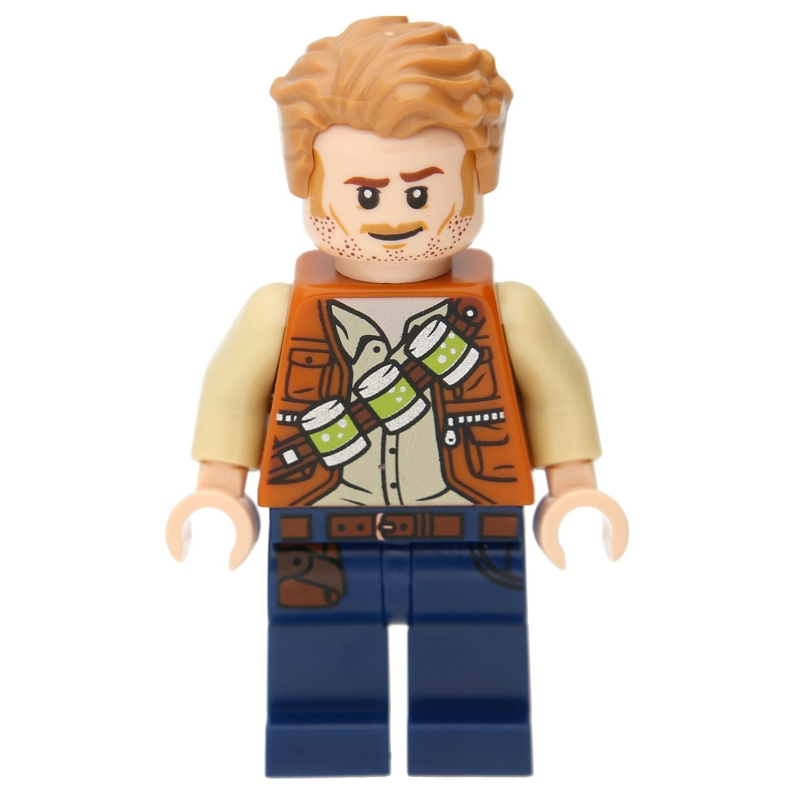 LEGO Jurassic World Minifigure - Owen Grady (lime green canister)