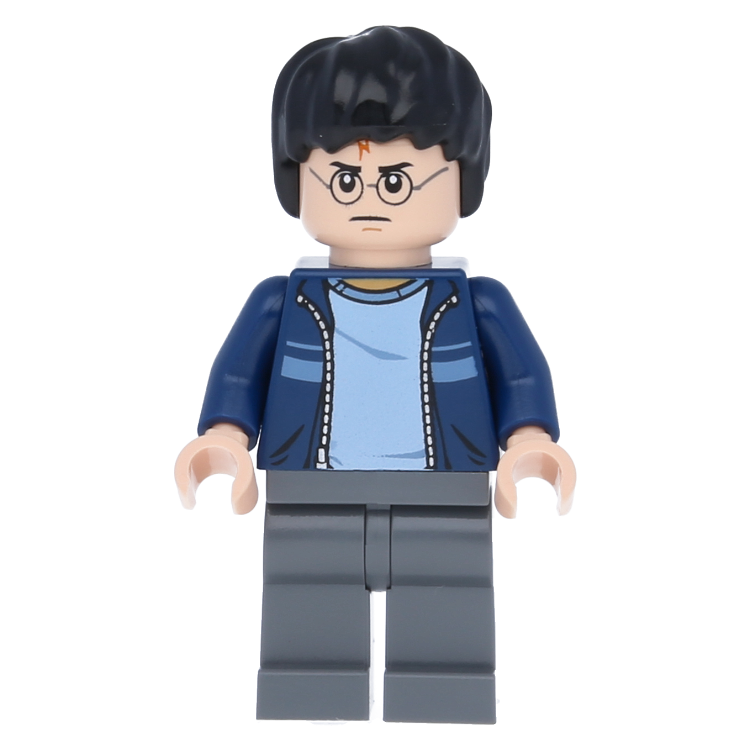 Lego Harry Potter Minifigure - Harry Potter (dark blue vest with stripes)