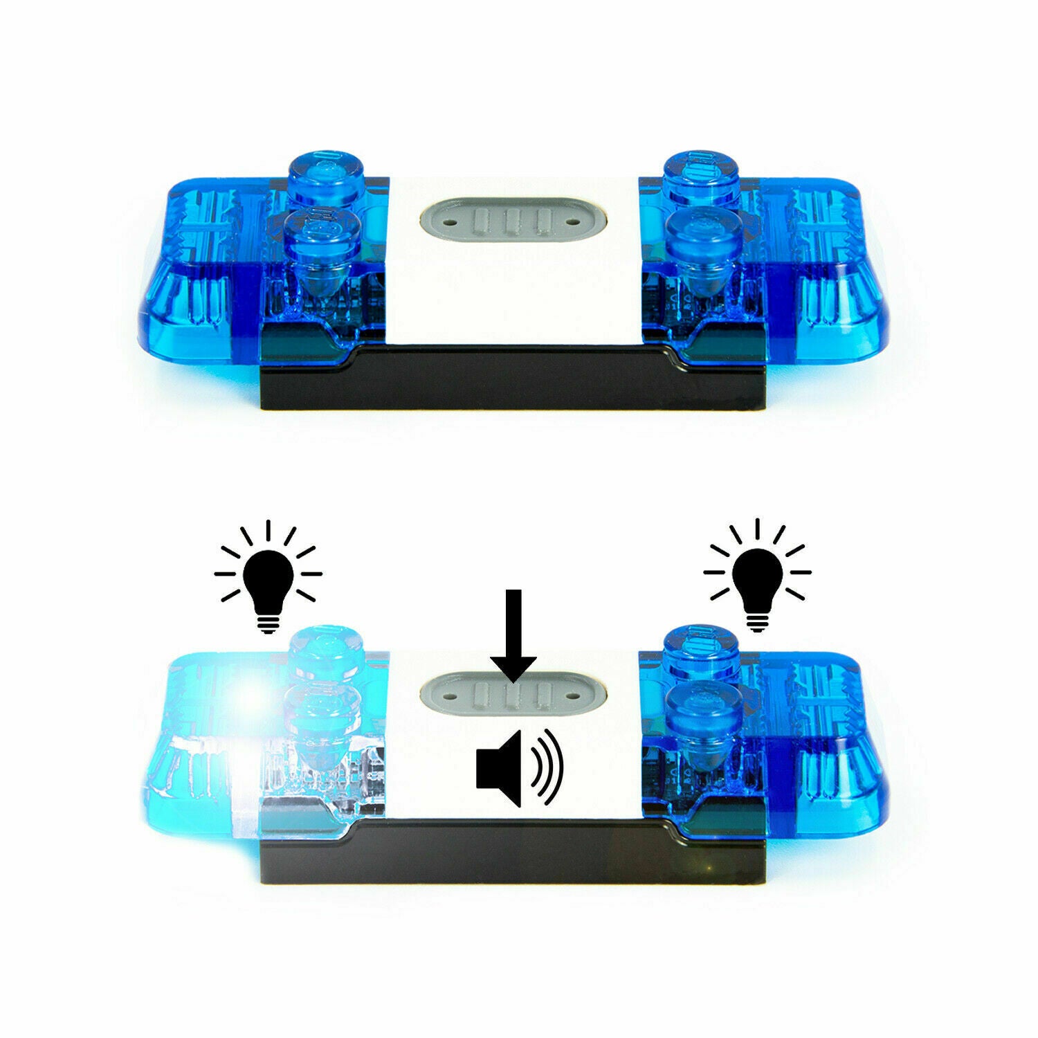 LEGO light - blue light siren 2 x 6 x 1