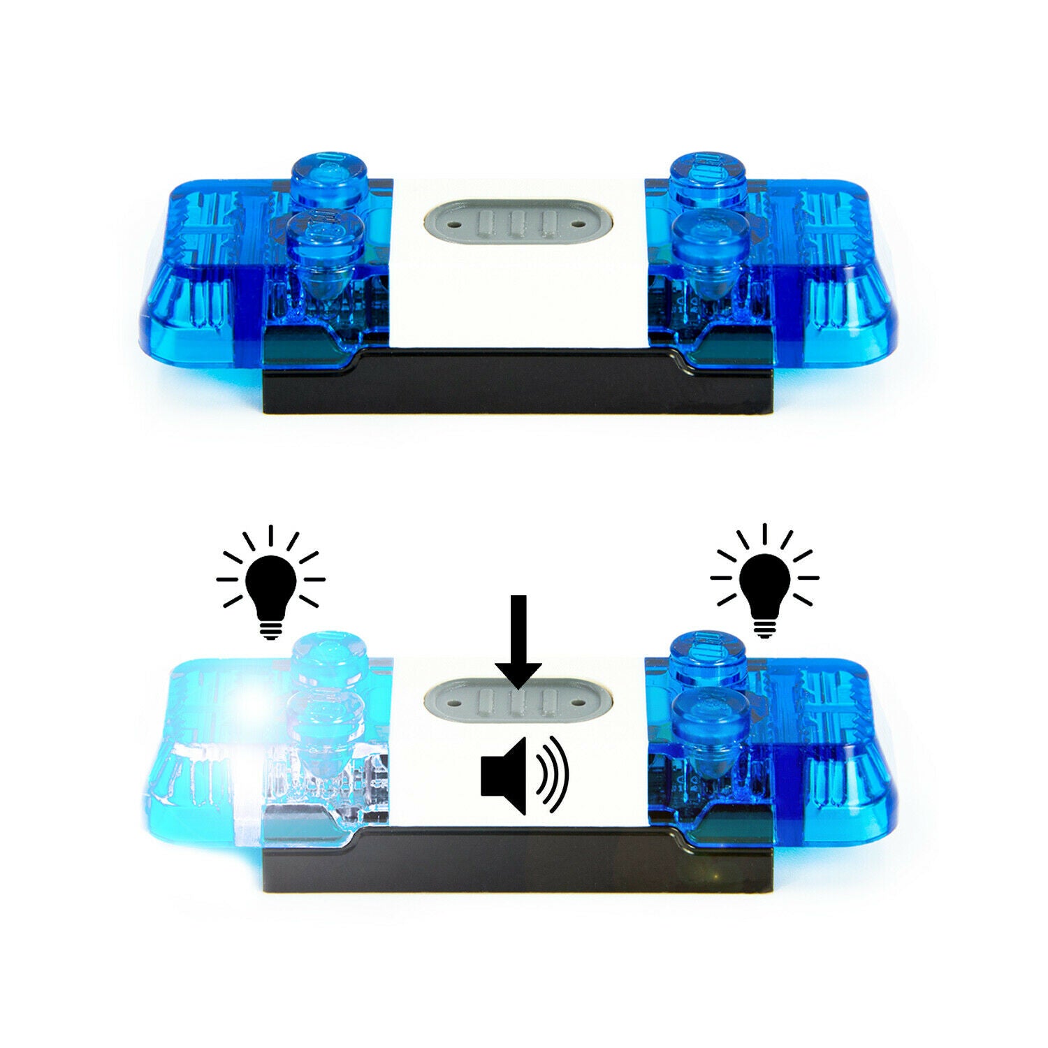 LEGO light - blue light siren 2 x 6 x 1