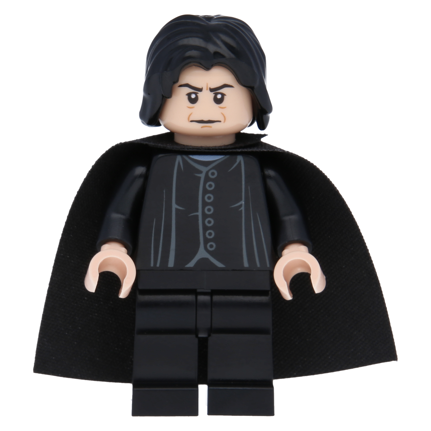 LEGO Harry Potter Minifigur - Professor Severus Snape mit schwarzem Umhang (braune Gesichtszüge)