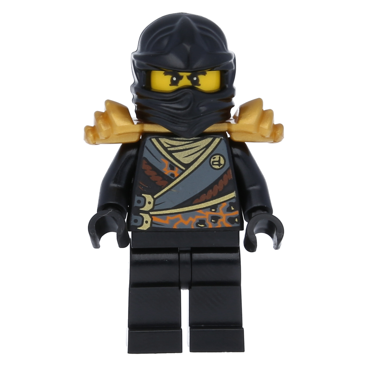 LEGO Ninjago Minifigur - Cole (goldene Schulterrüstung) Rebooted